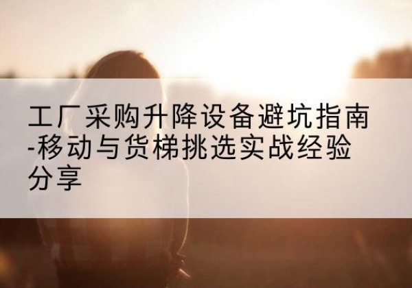 大名移动式升降机怎么选-工厂采购升降设备避坑指南-移动与货梯挑选实战经验分享